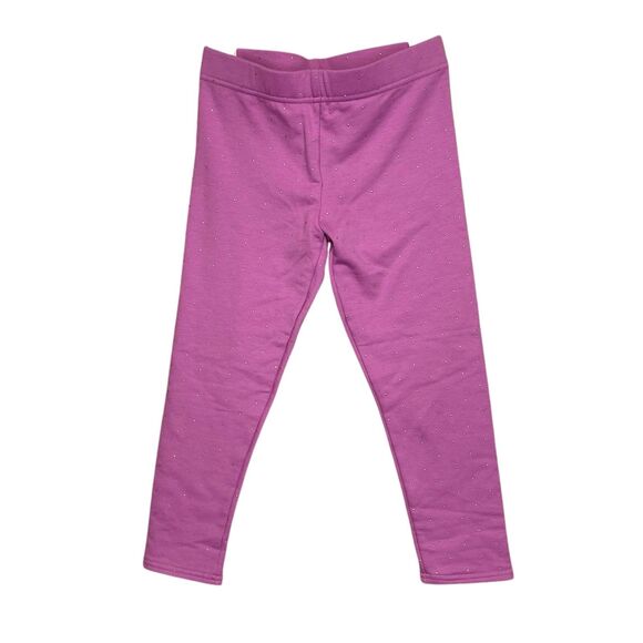 Cynthia Rowley Pink Dot Fleece Leggings Size 5/6 - Picture 1 of 4